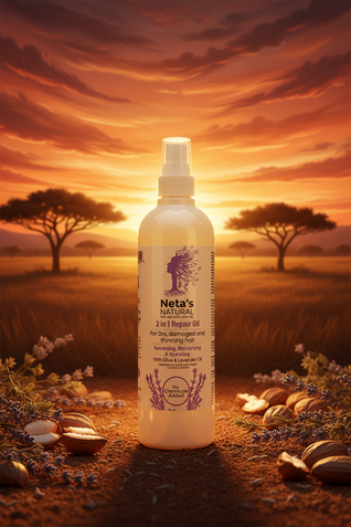 2 in 1 Dry Damage and Thinning Hair Repair Oil