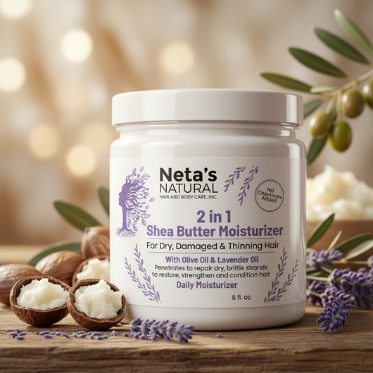 Neta's Natural 2 in 1 Shea Butter Moisturizer - Warm Golden Apothecary