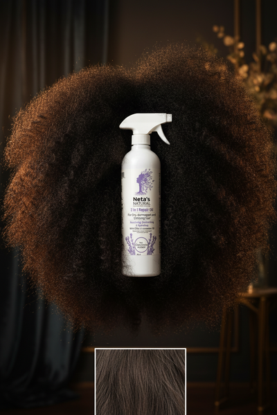 Neta's Natural Hair Repair Oil - Voluminous Black Afro