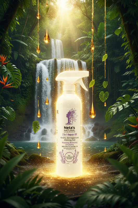 Tropical rainforest waterfall